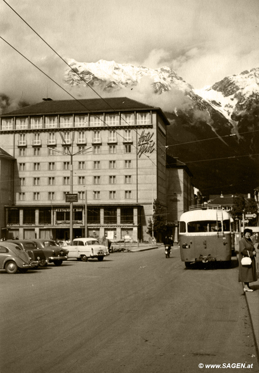 Innsbruck beim Bahnhof 1957