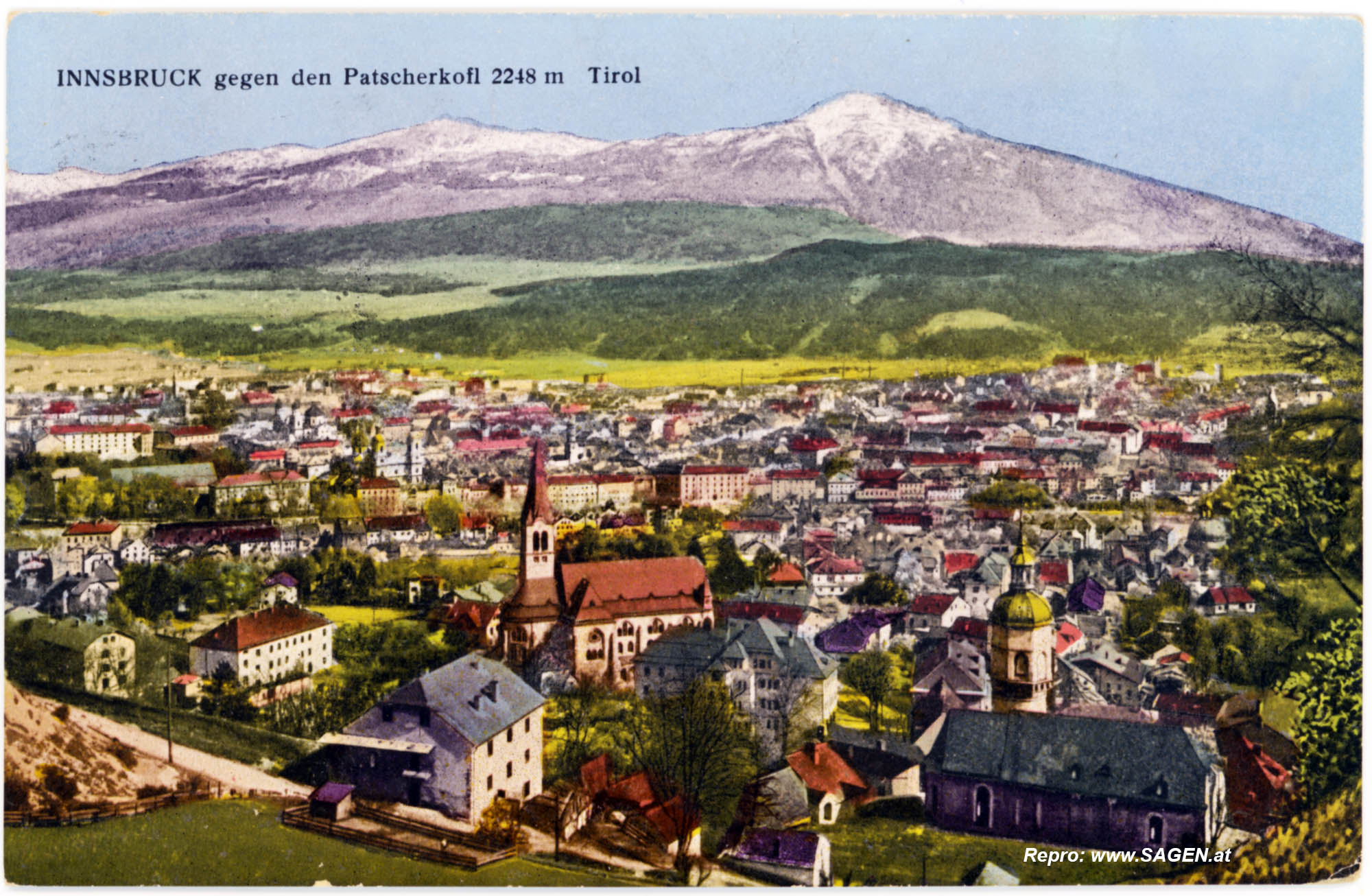 Innsbruck gegen den Patscherkofel