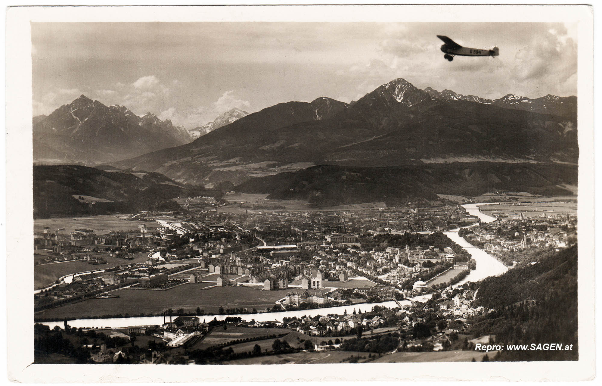 Innsbruck gegen Süden 1925