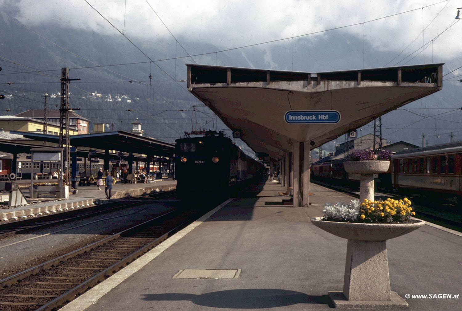 Innsbruck Hauptbahnhof 1980