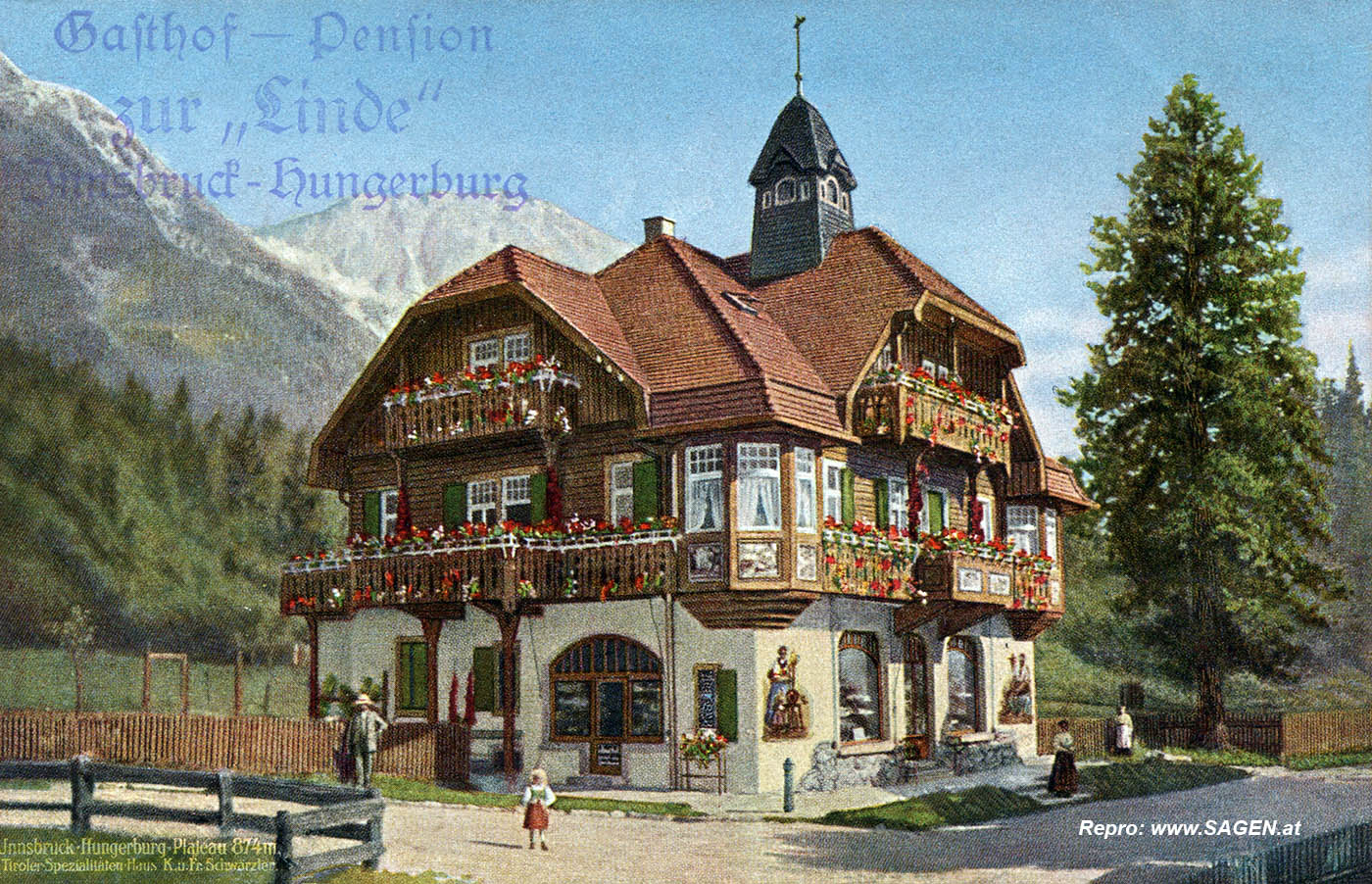 Innsbruck - Hungerburg, Gasthof-Pension zur "Linde"