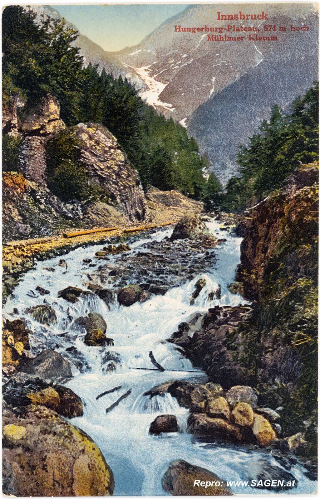 Innsbruck Hungerburg-Plateau, Mühlauer Klamm