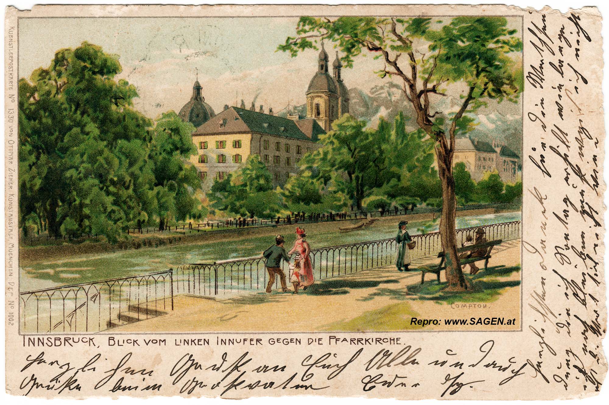 Innsbruck Innufer um 1900