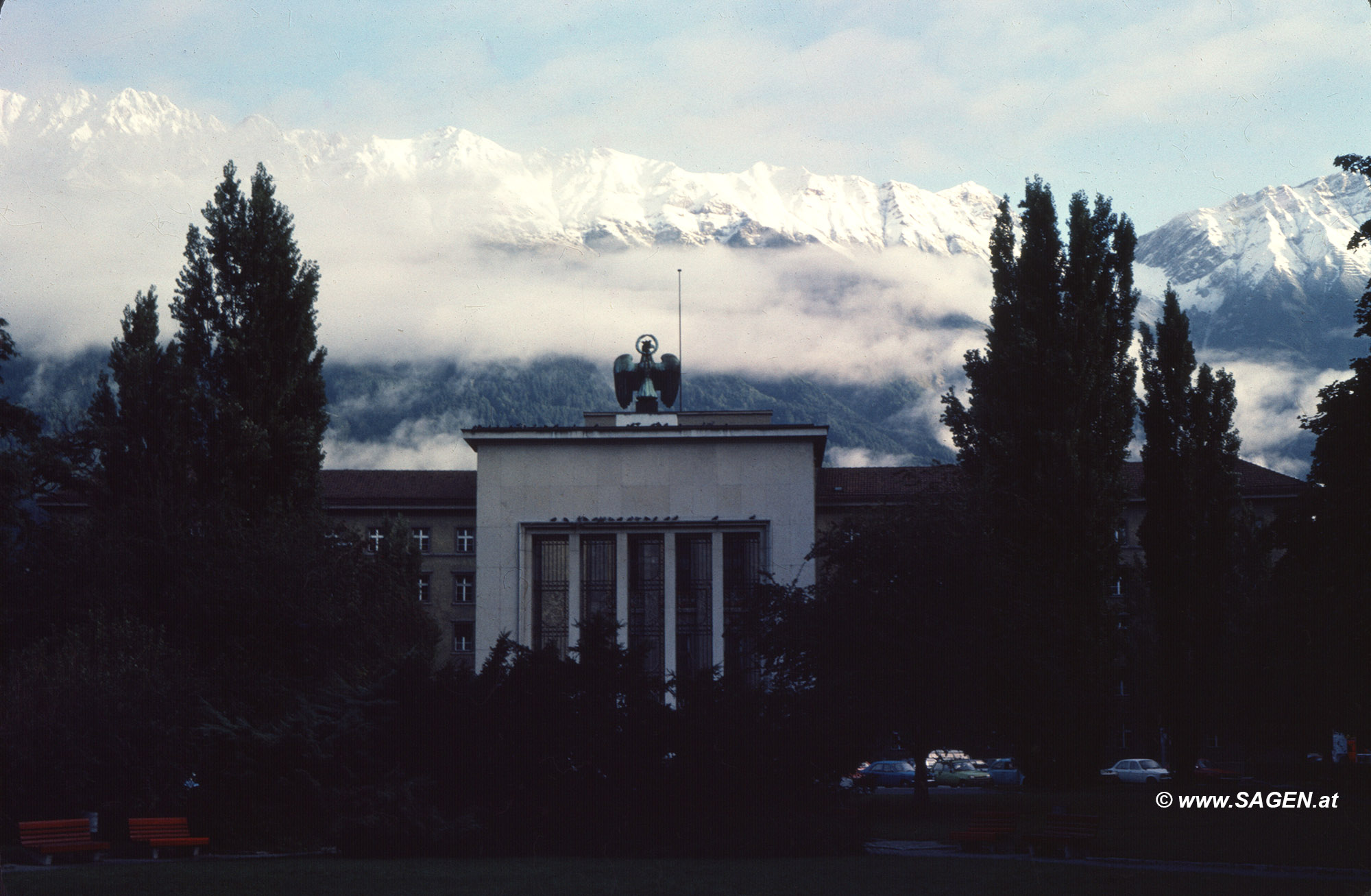 Innsbruck, Landhausplatz um 1972