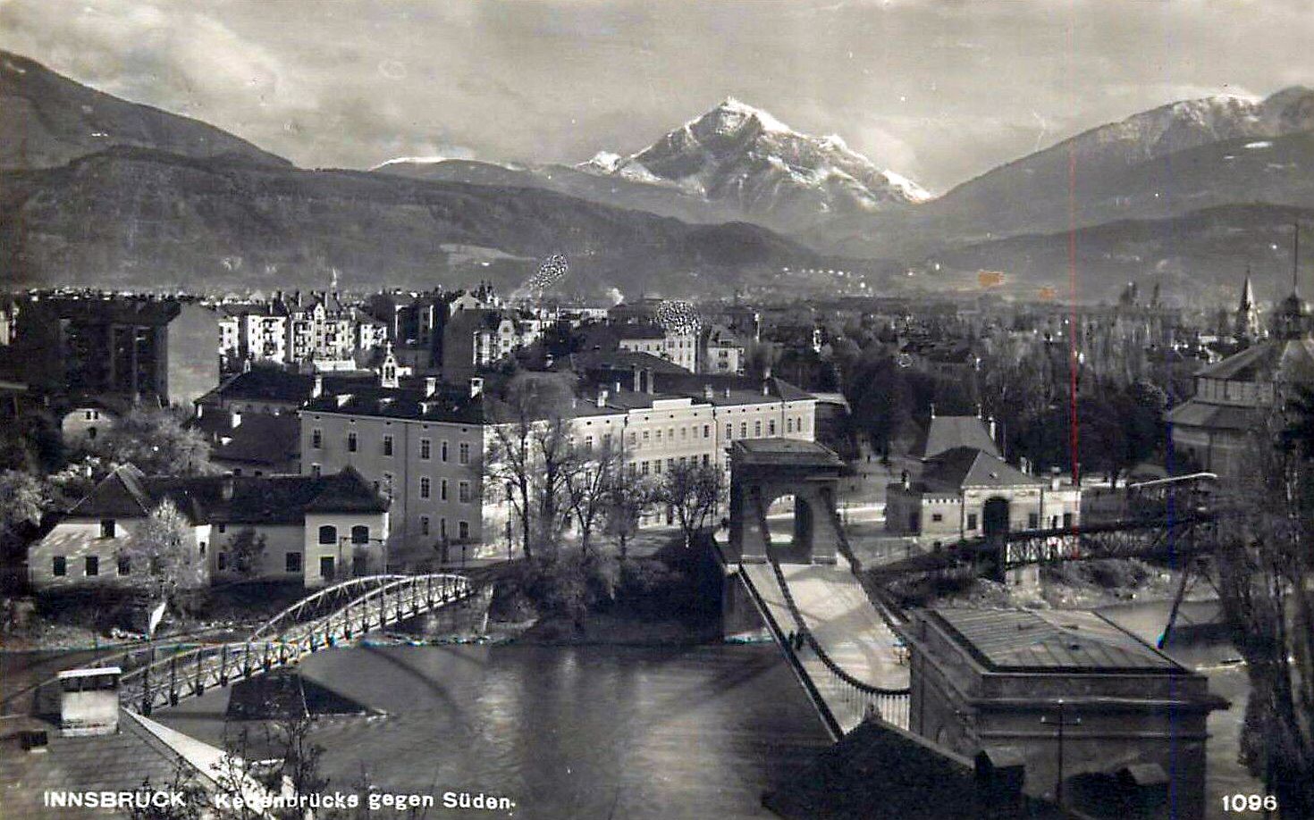 Innsbruck Mühlau - Saggen um 1925 - Drei Brücken