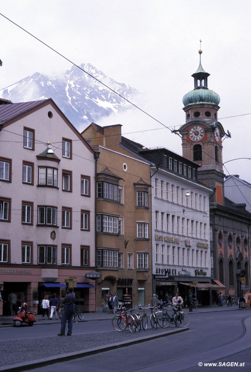Innsbruck, Maria-Theresien-Straße im Jahr 1985