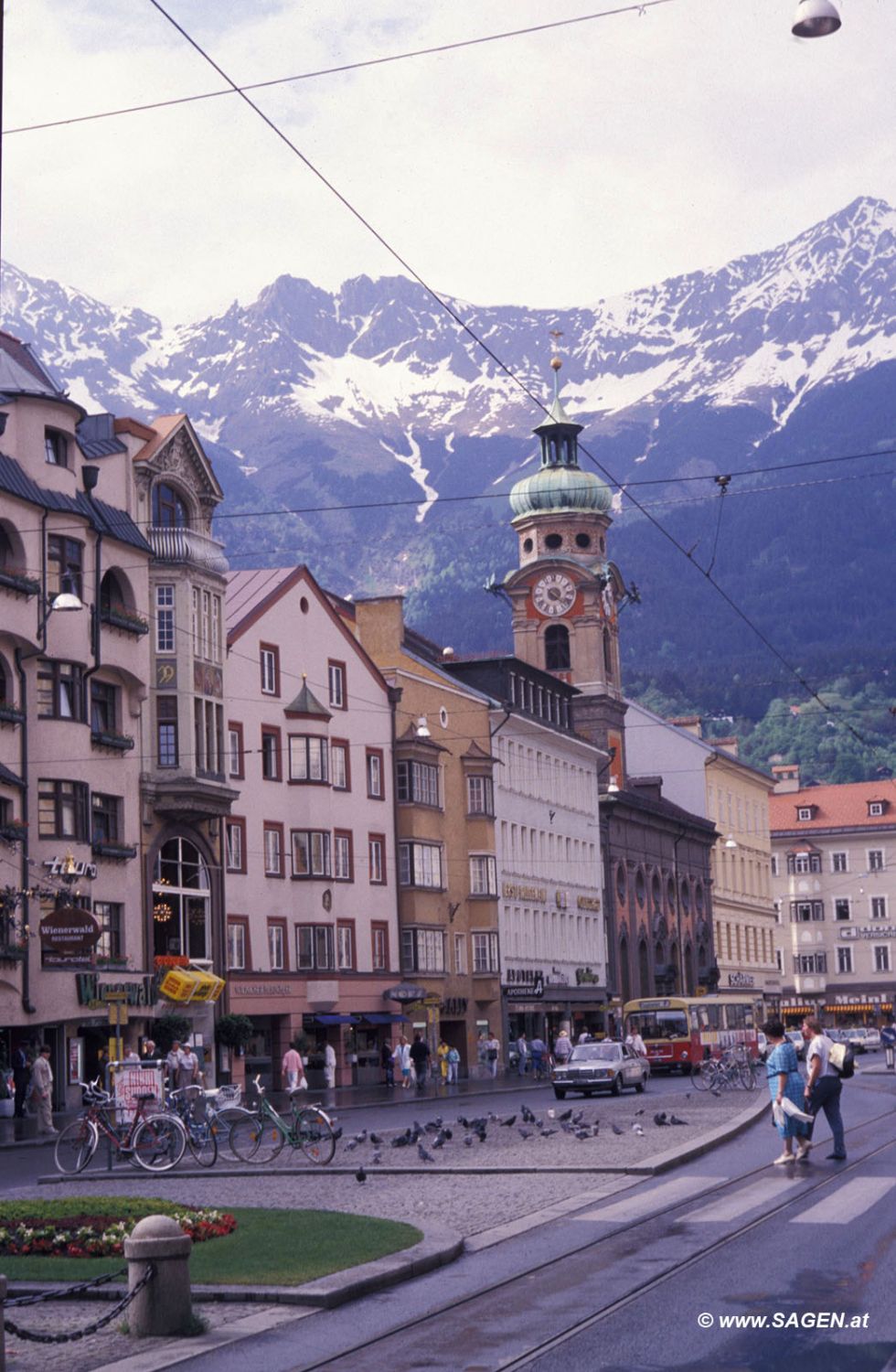 Innsbruck, Maria-Theresien-Straße im Jahr 1985