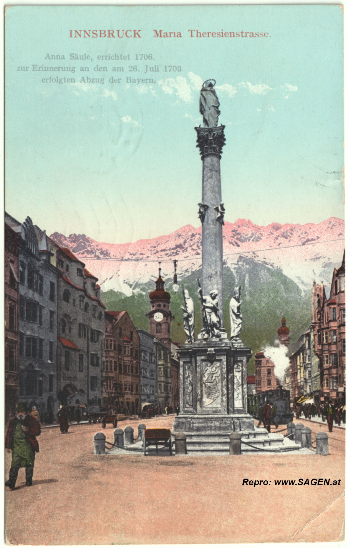Innsbruck, Maria-Theresien-Straße um 1909
