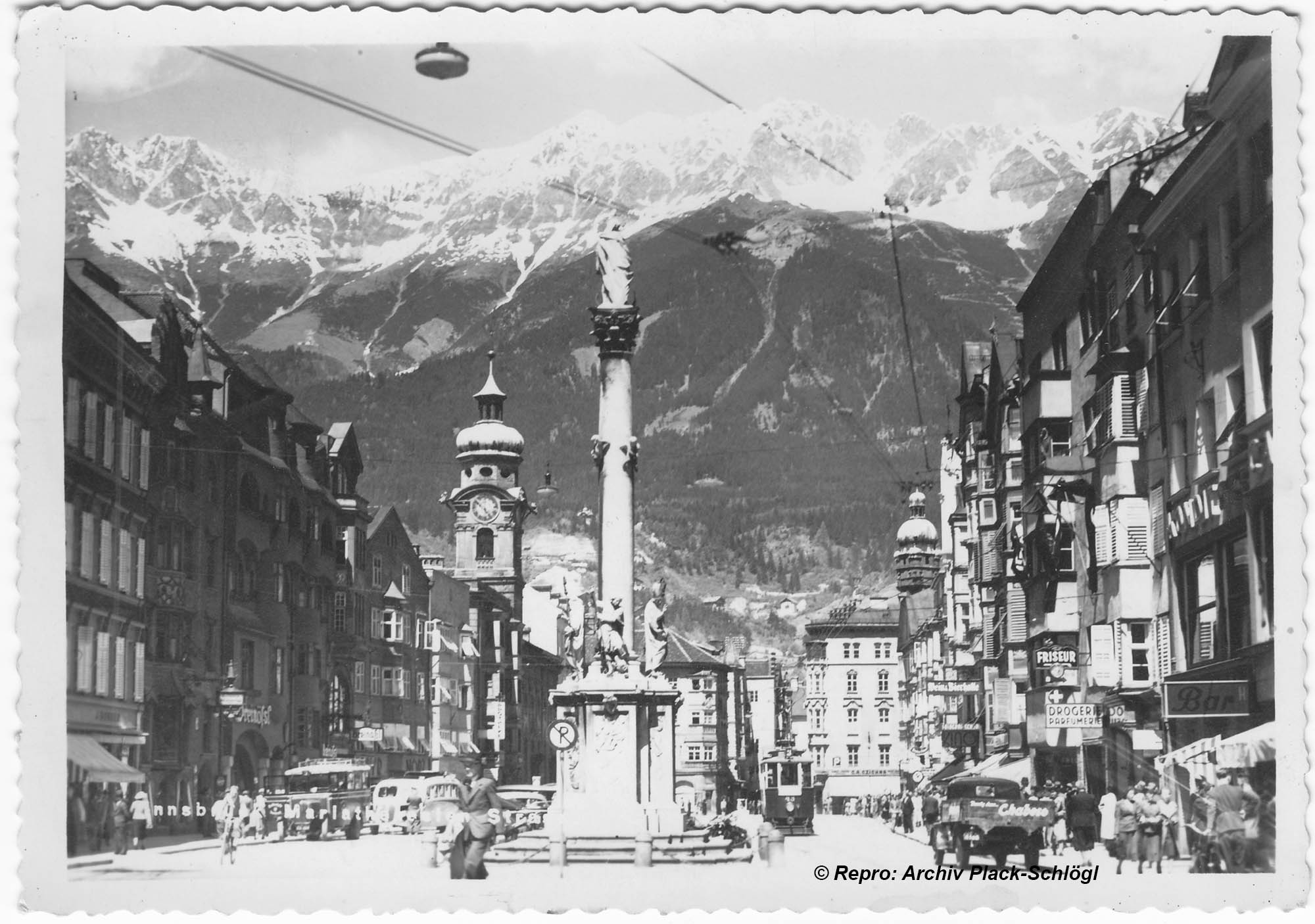 Innsbruck Maria-Theresien-Straße um 1950