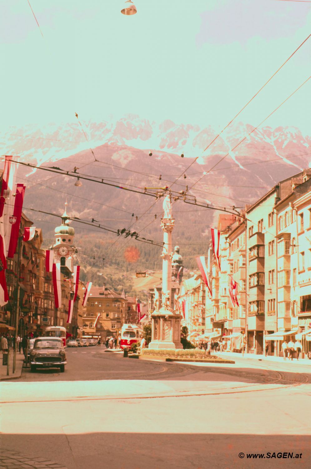 Innsbruck, Maria-Theresien-Straße um 1970