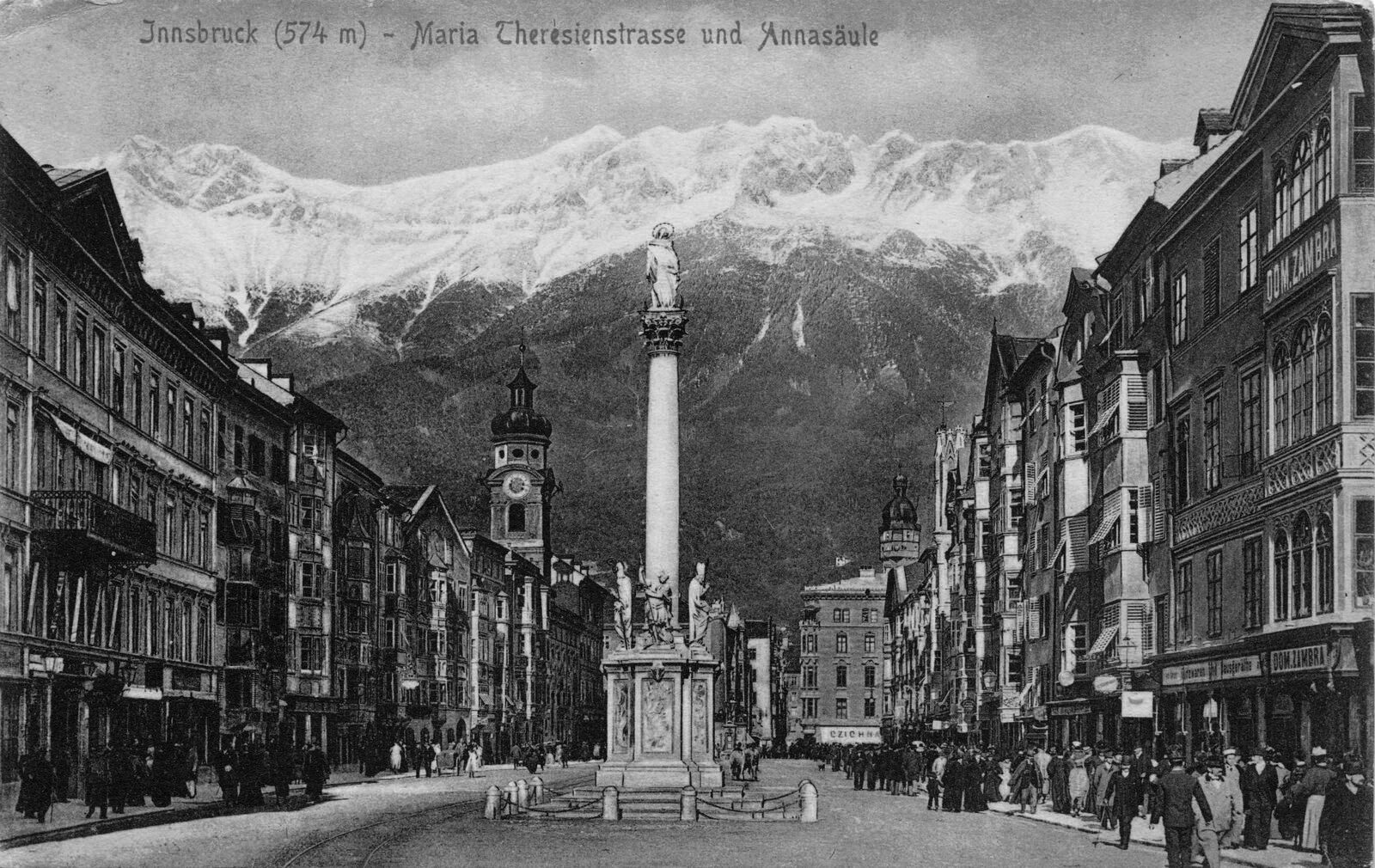 Innsbruck Maria Theresien Strasse um 1920