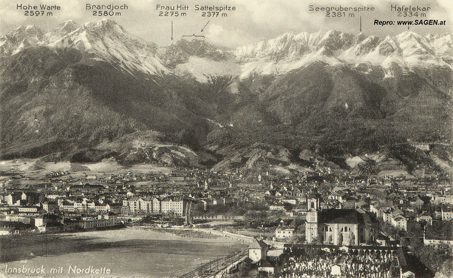 Innsbruck mit Nordkette