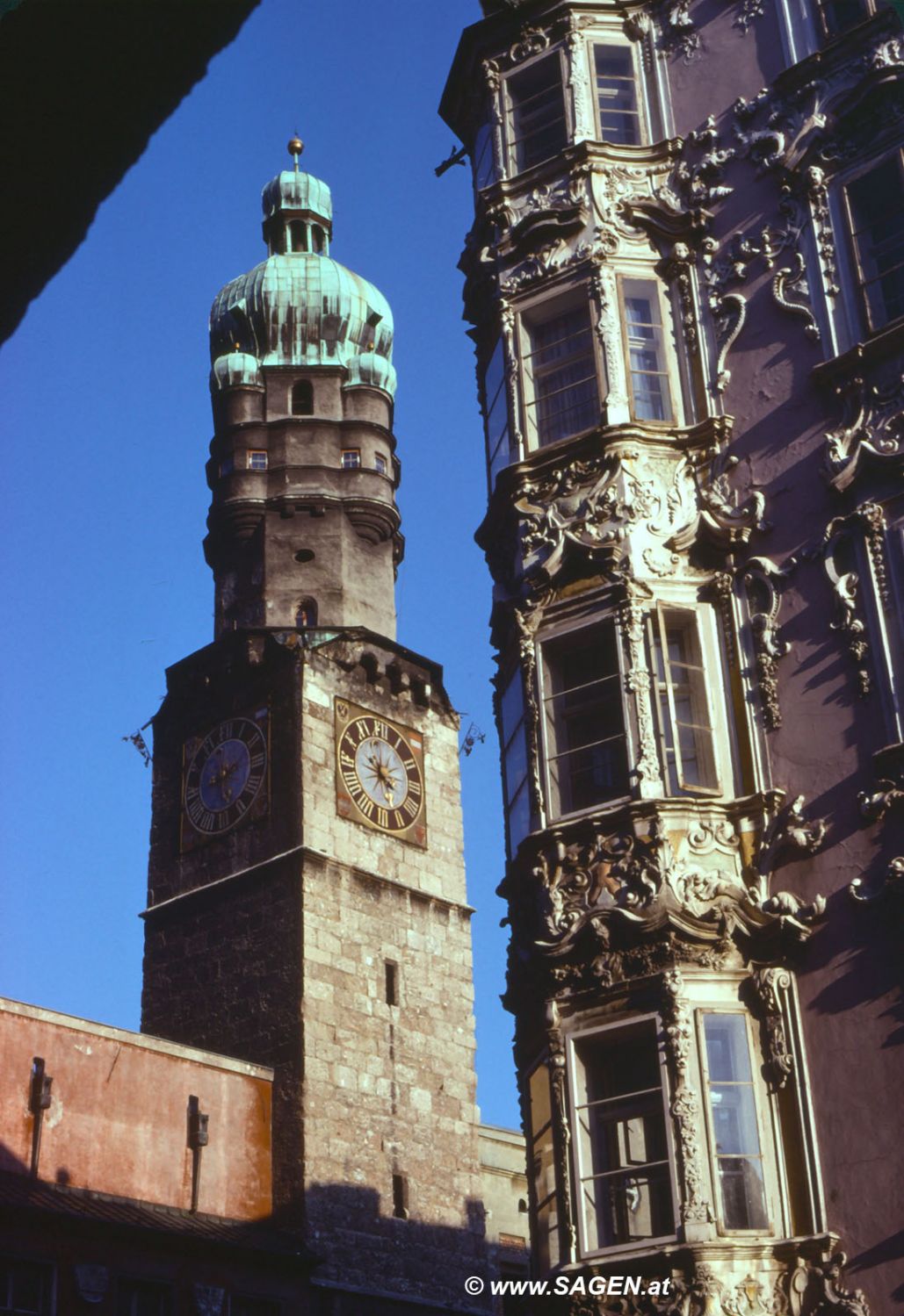 Innsbruck Stadtturm 1970er-Jahre