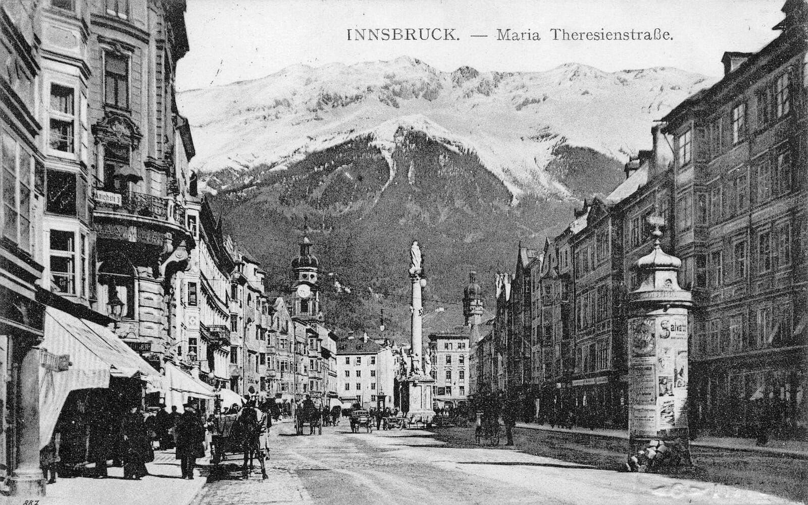 Innsbruck um 1911 - Maria-Theresien-Straße
