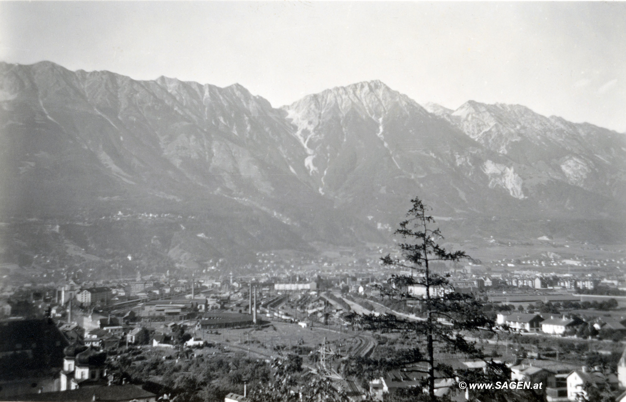 Innsbruck vom Berg Isel, 1930er-Jahre