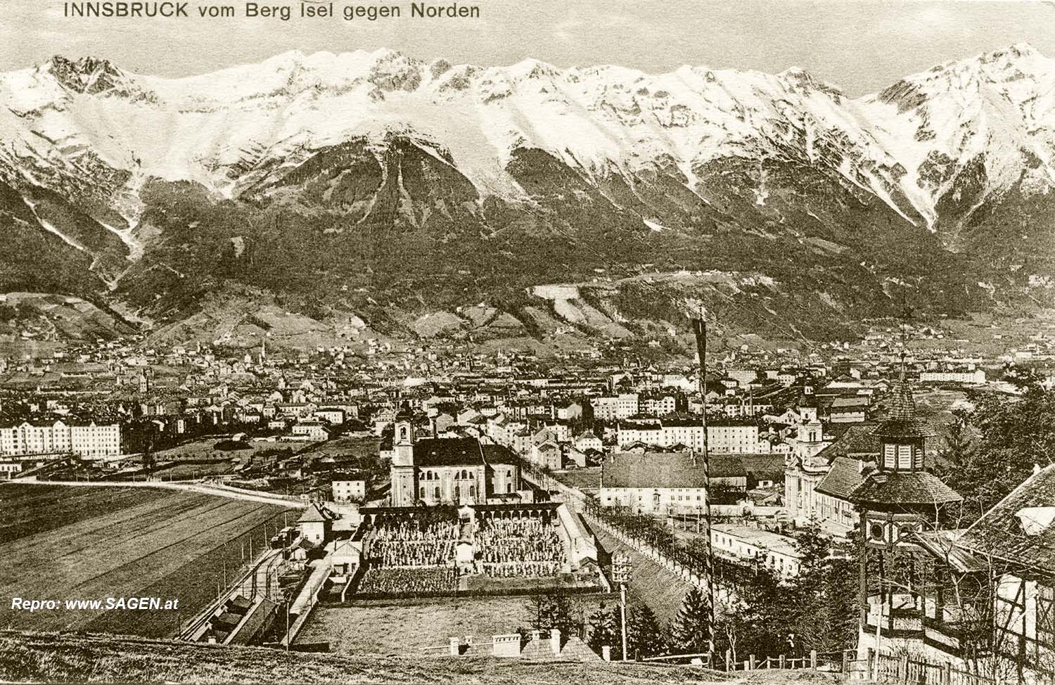 Innsbruck vom Berg Isel gegen Norden