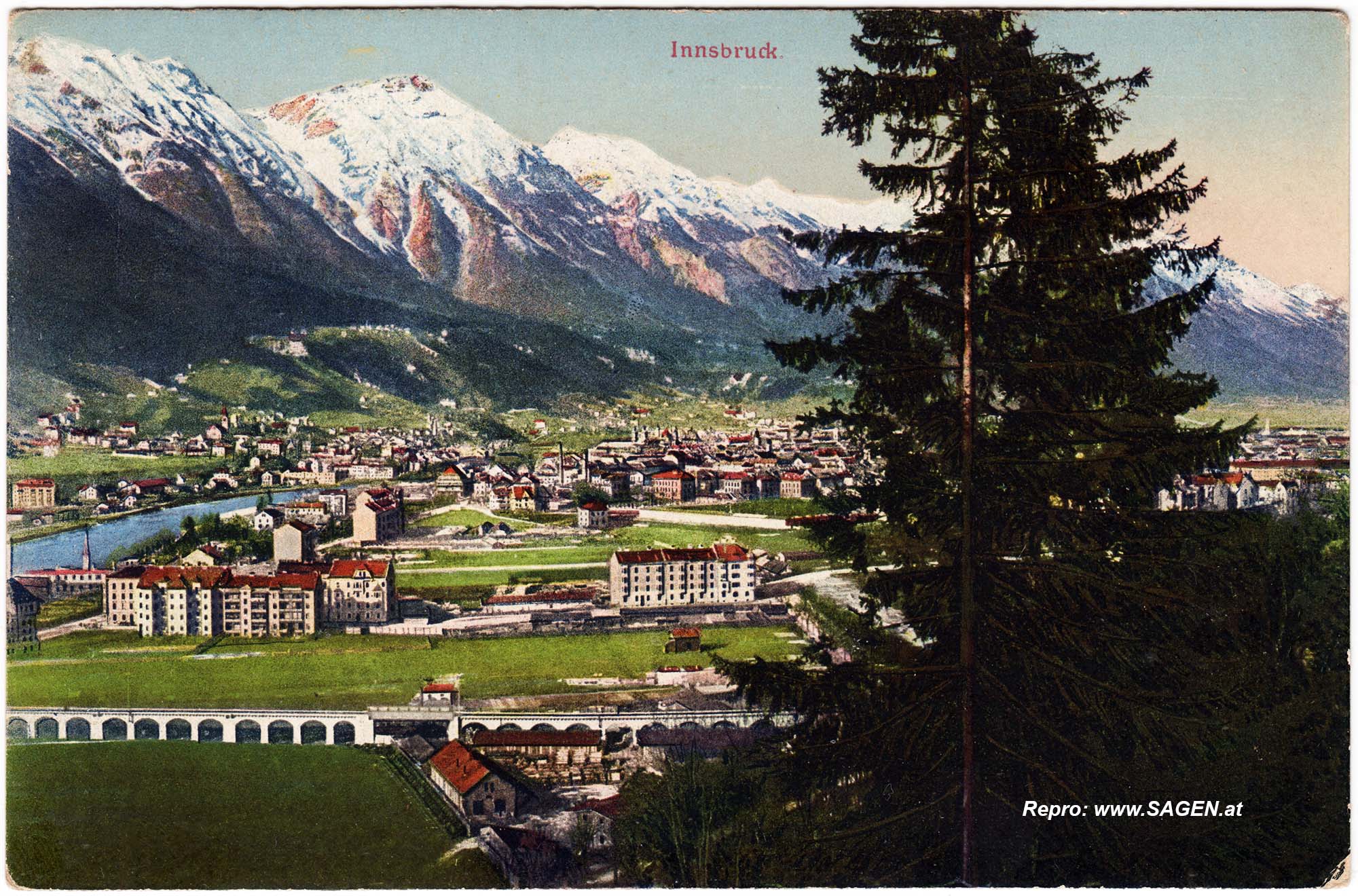 Innsbruck, Wilten West und Mittenwaldbahn um 1912