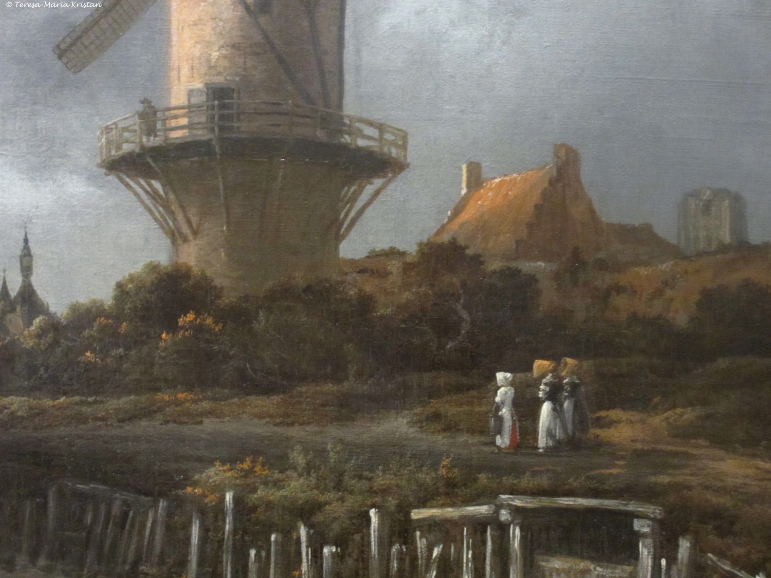Jacob Izaaksoon van Ruisdael: Detail Mühle von Wijk bij Duurstede 1670