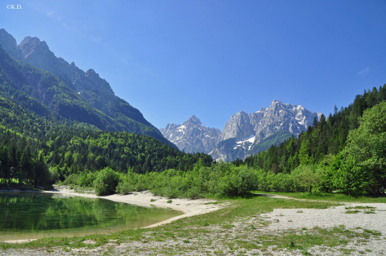Jasna-See bei Krajnska Gora (Slowenien)