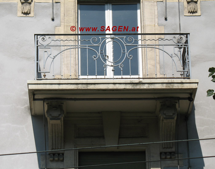 Jugendstilbalkongitter in Lausanne