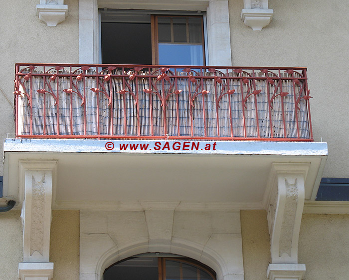 Jugendstilbalkongitter in Lausanne