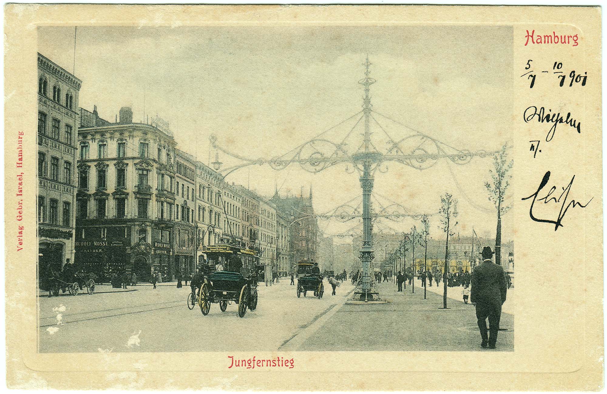 Jungfernstieg Hamburg 1901