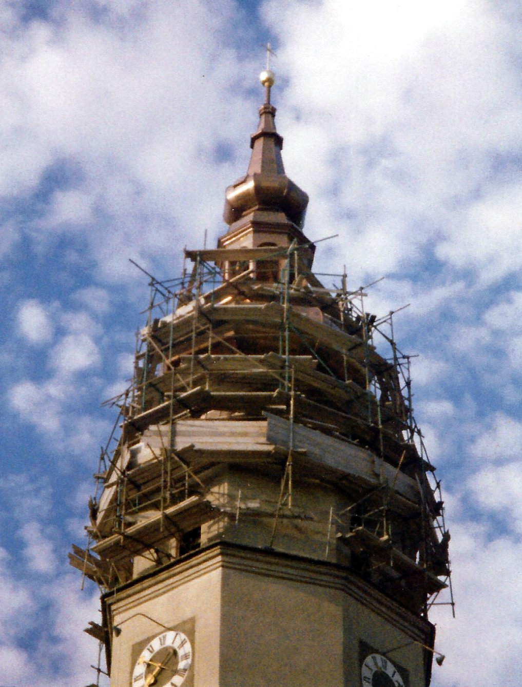 Königstetten, Renovierung Kirchturm