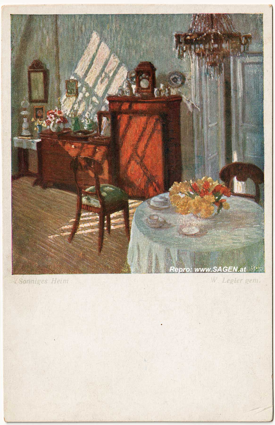 Künstlerkarte Wiener Kunst, Sonniges Heim