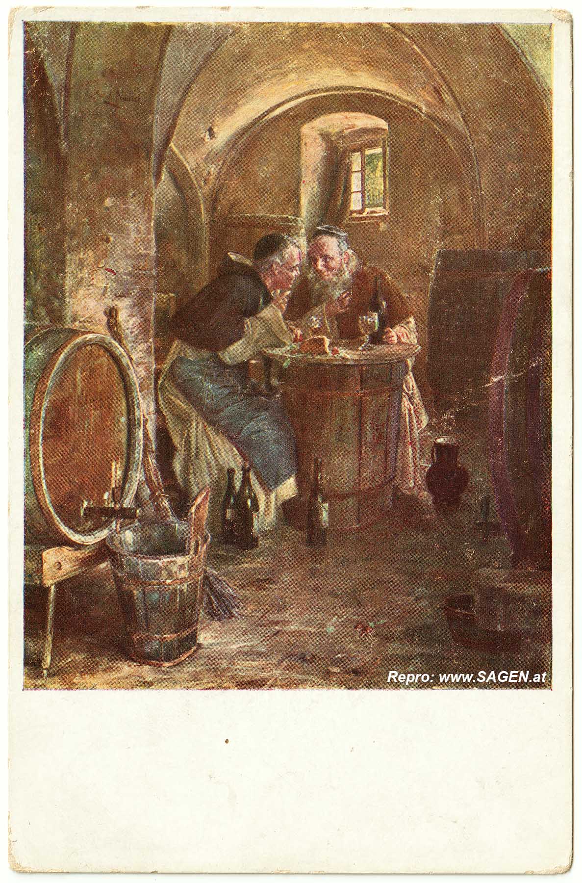 Künstlerkarte Wiener Kunst, Weinkeller