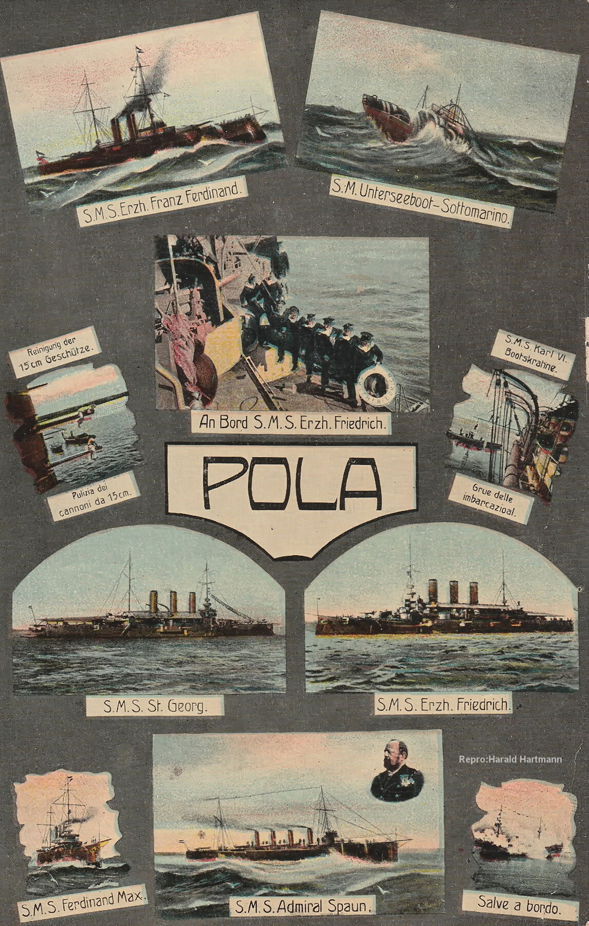 K.u.K. Kriegsschiffe in Pula