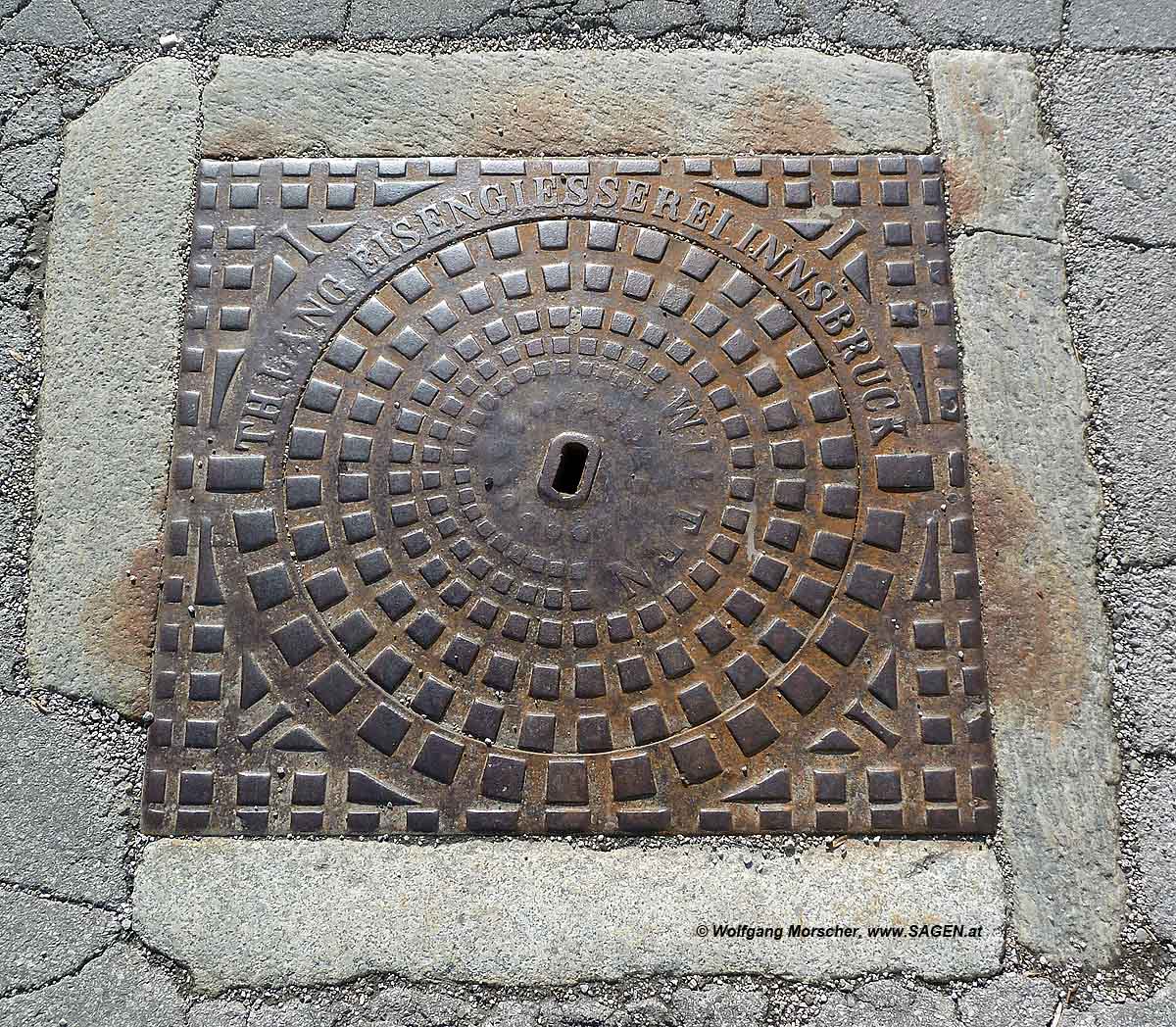 Kanaldeckel, Innsbruck, Wilten