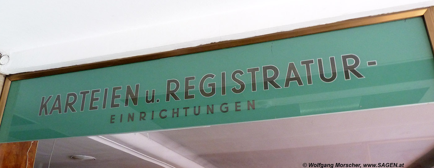 Karteien u. Registratur-Einrichtungen