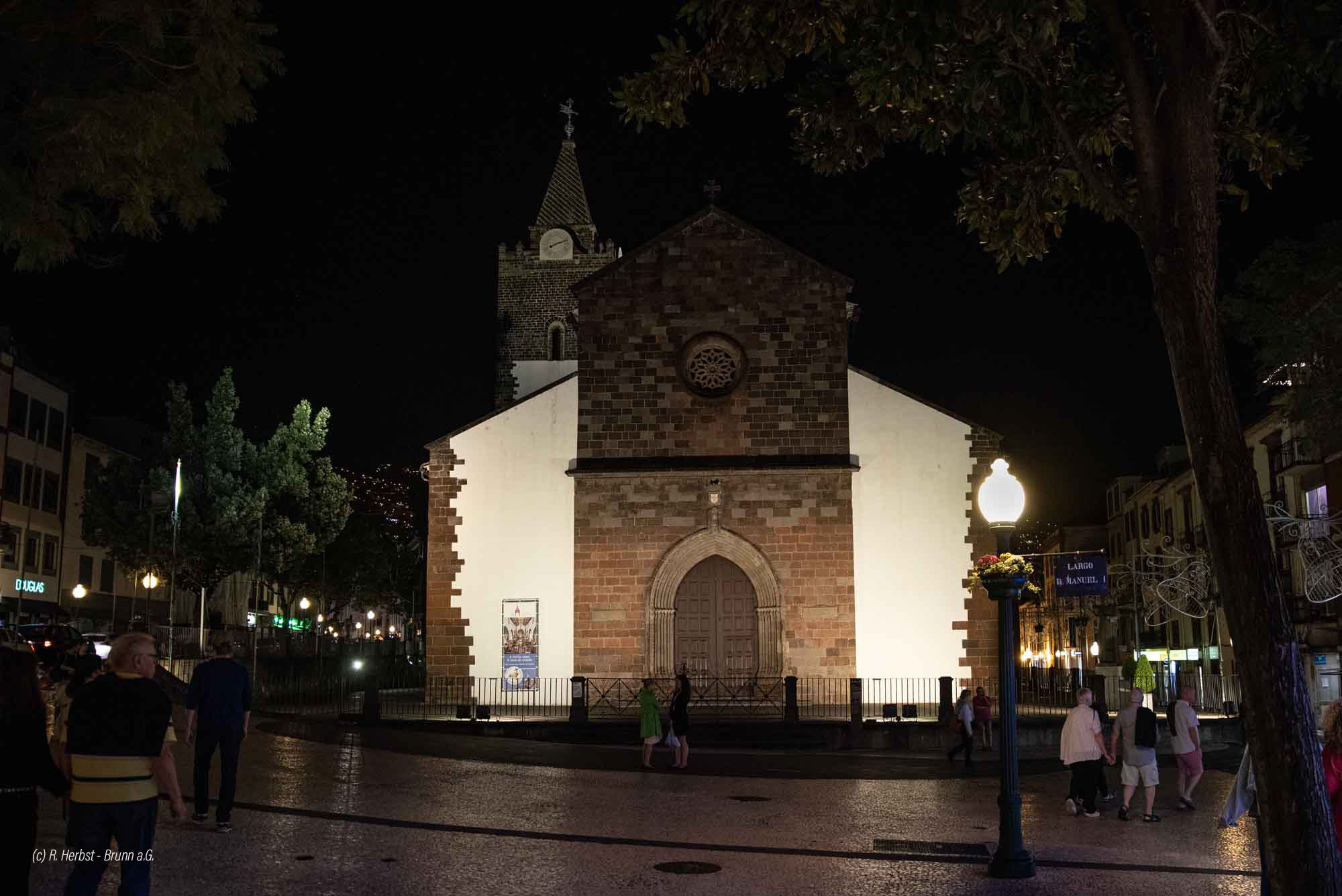 Kathedrale Funchal Nachtaufnahme