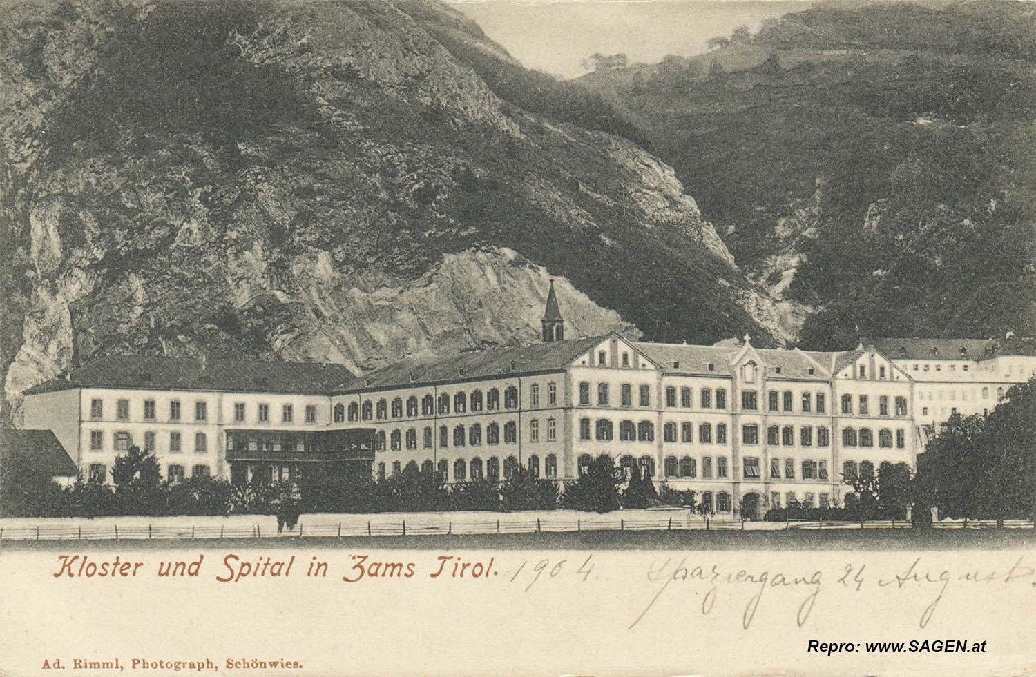 Kloster und Spital in Zams