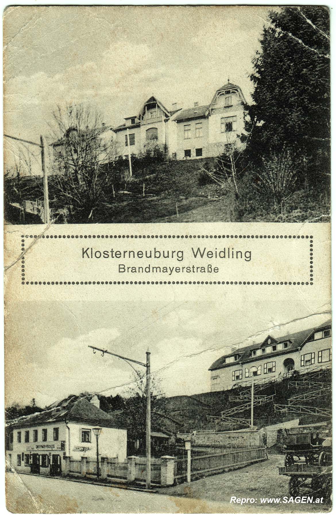 Klosterneuburg Weidling Brandmayerstraße 1913