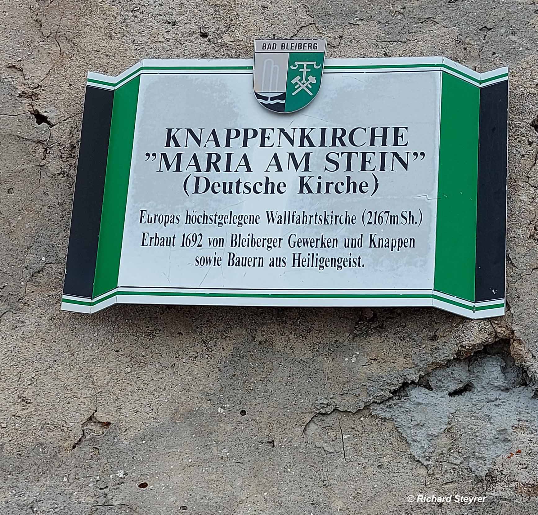 Knappenkirche "Maria am Stein" am Dobratsch