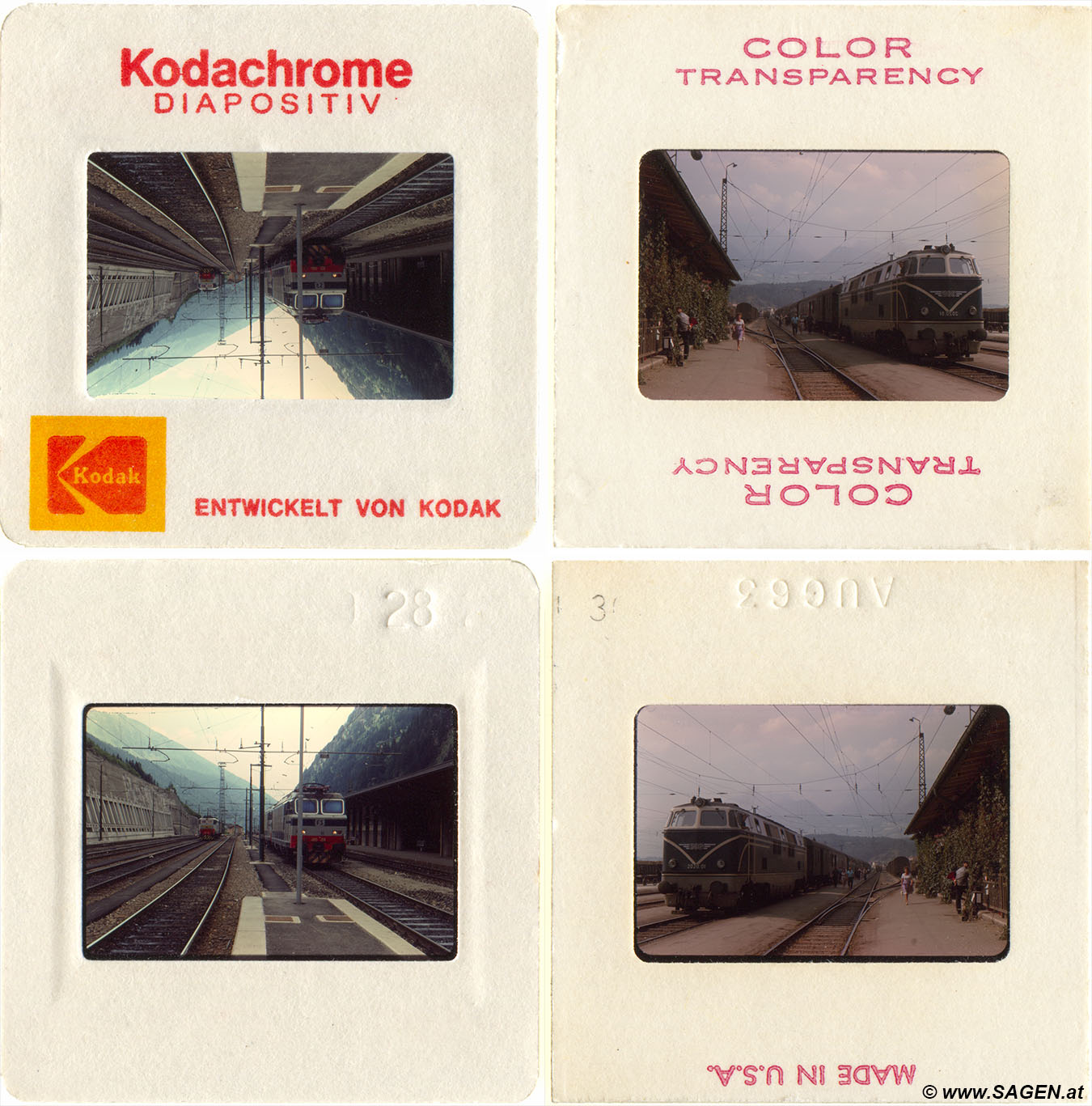 Kodachrome gerahmte Dias