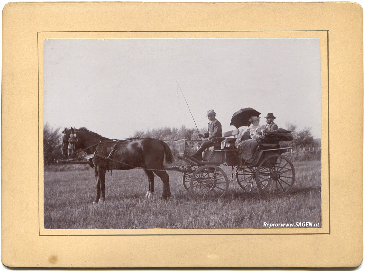 Kutschenfahrt um 1900