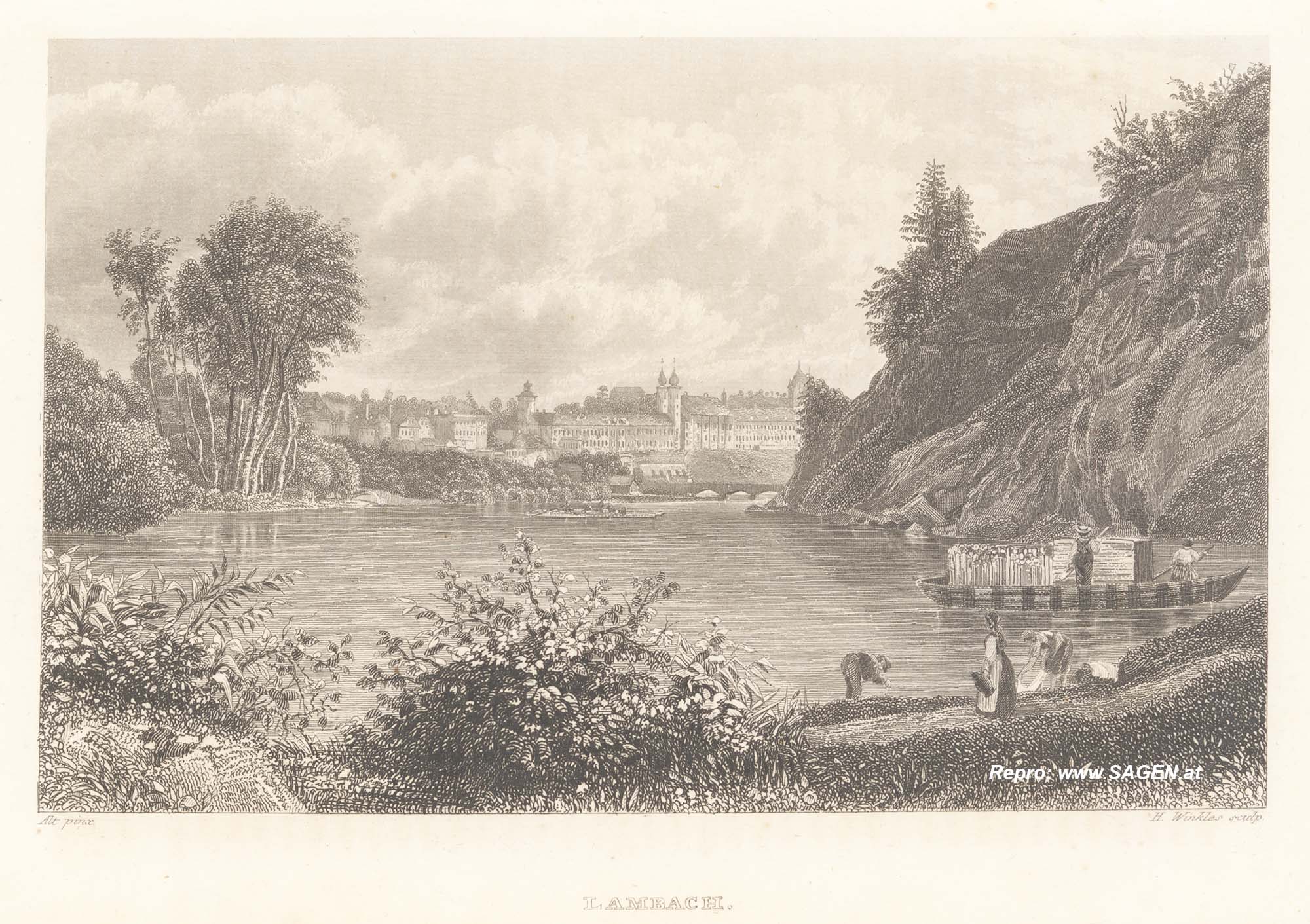 Lambach um 1860