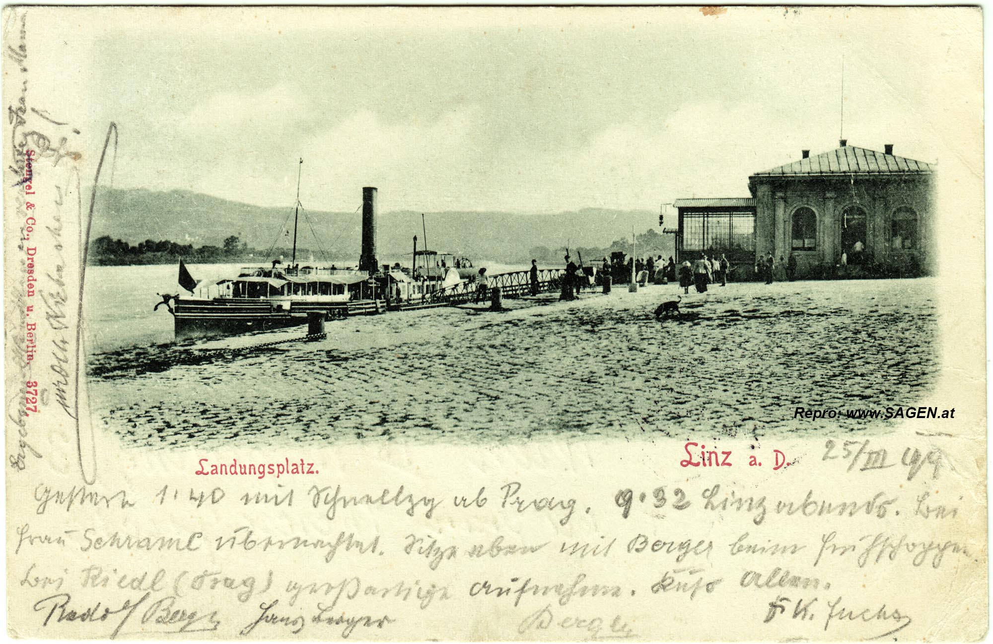 Linz Landungsplatz um 1898