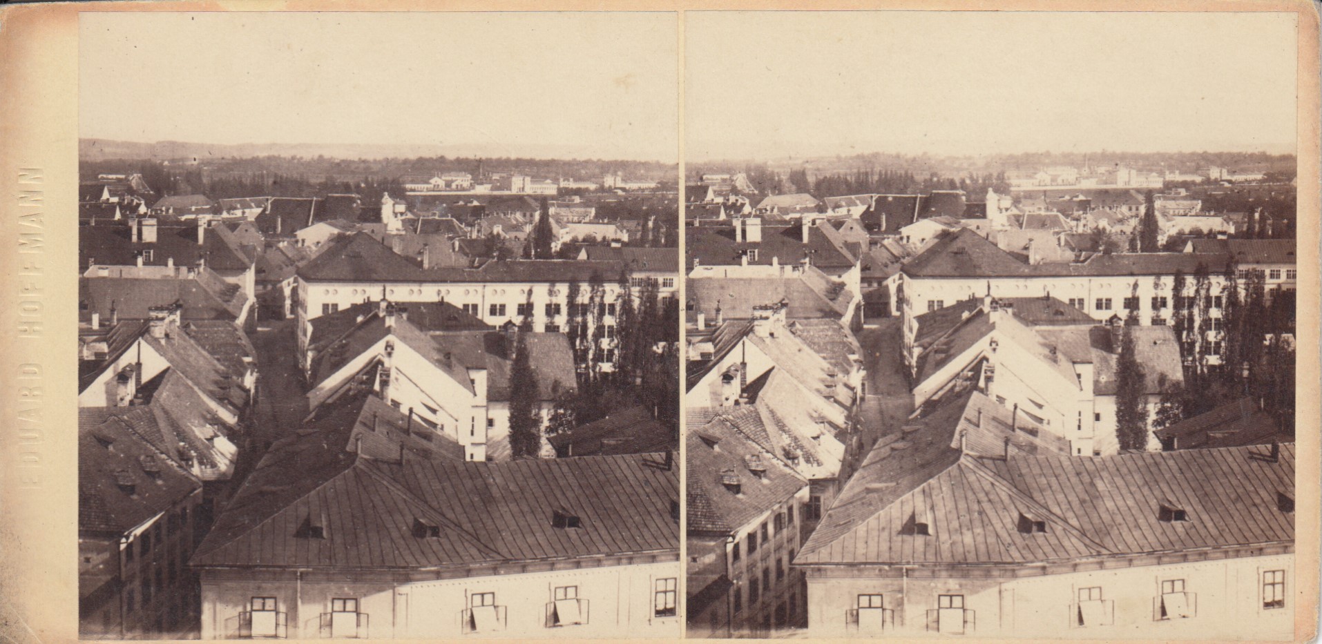 Linz vom Landhausturm um 1870