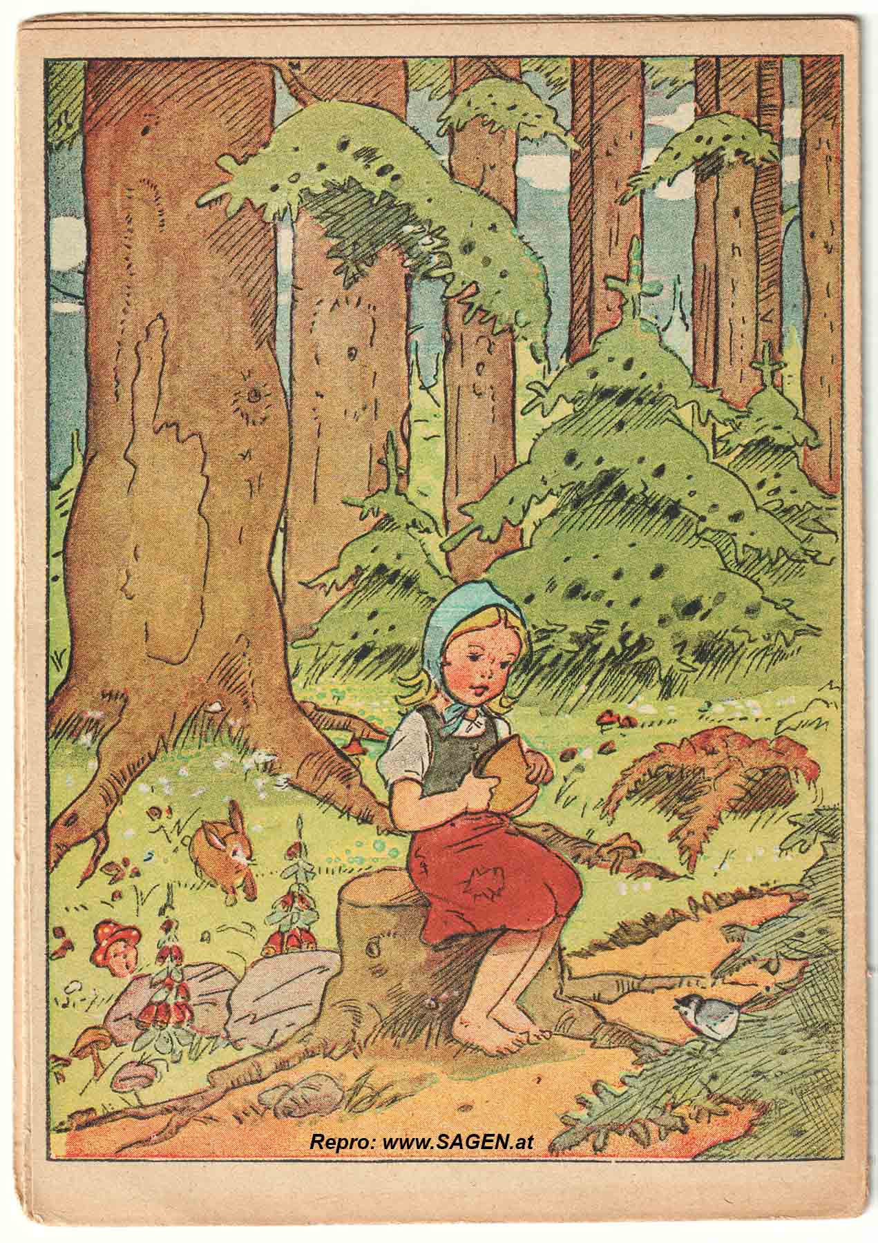 Märchenkarte "Die Sterntaler"