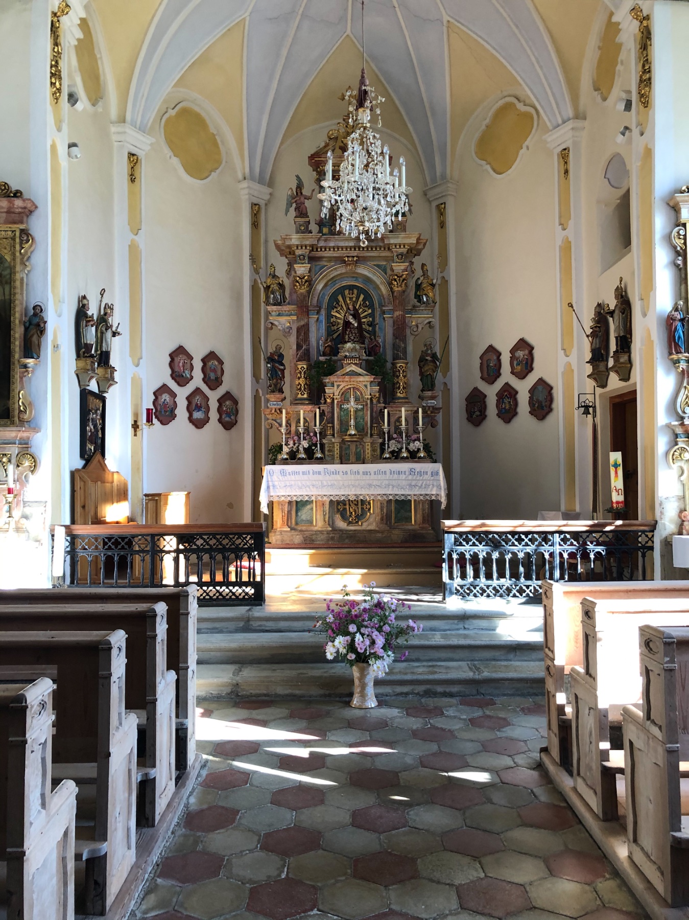 Gnadenbild Wallfahrtskirche Mariä Reinigung von Süden, Hart im Zillertal