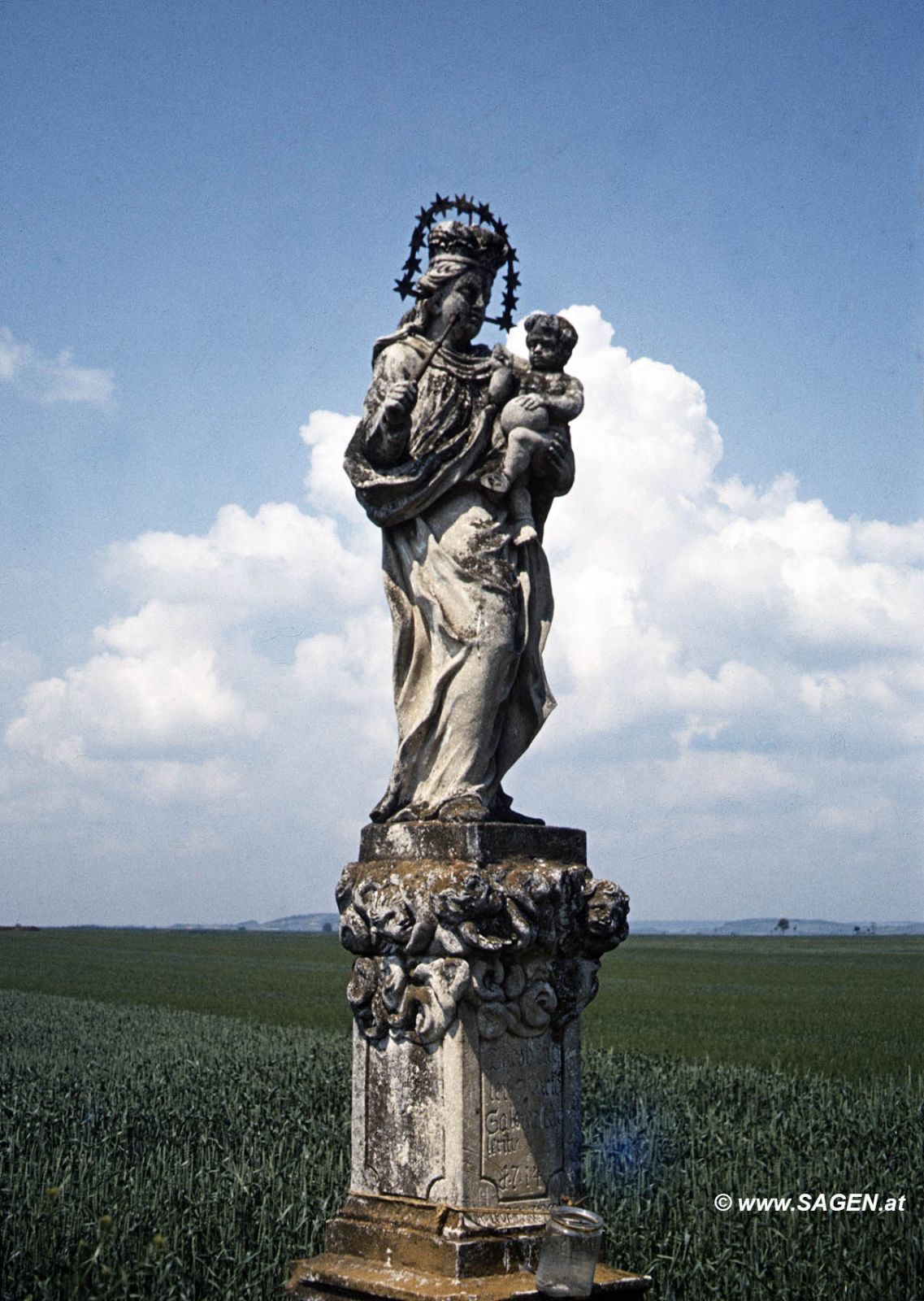 Mariensäule Madonna Bavaria 1714 Roseldorf, Sitzendorf an der Schmida