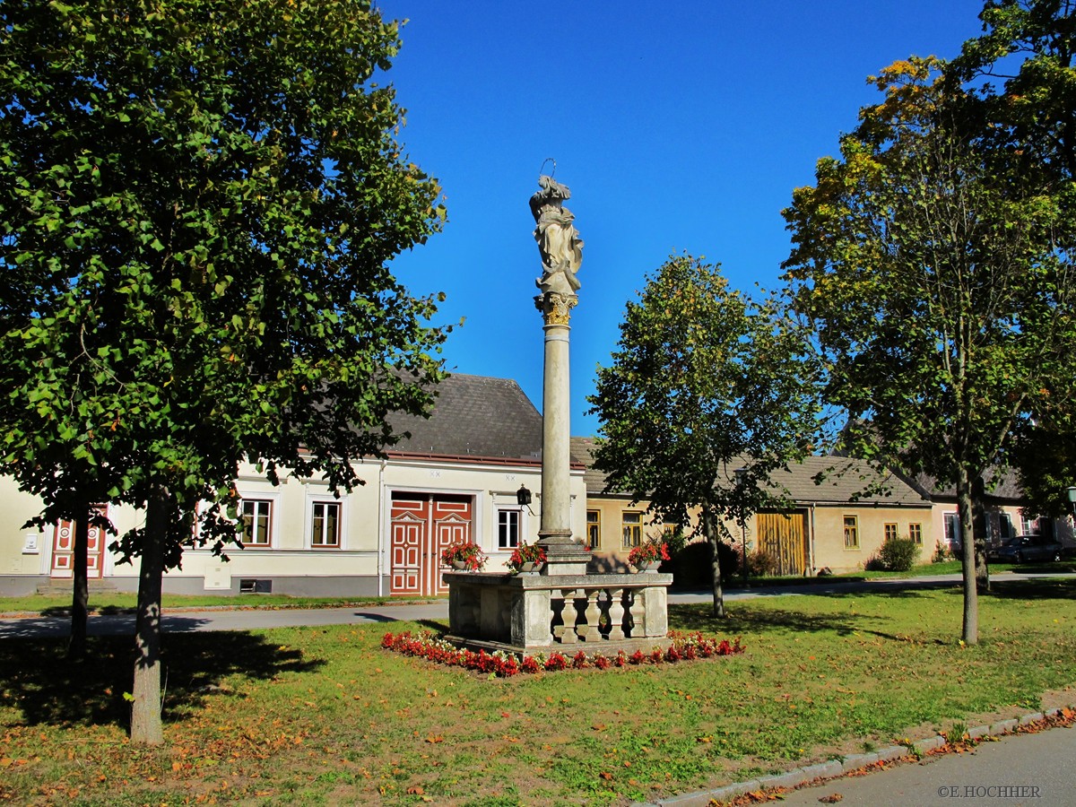 Mariensäule Marktplatz von Kirchberg an der Wild