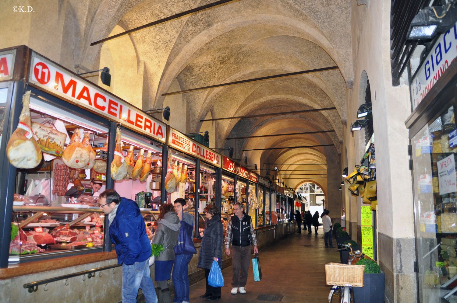 Markthalle im Palazzo della Ragione in Padua
