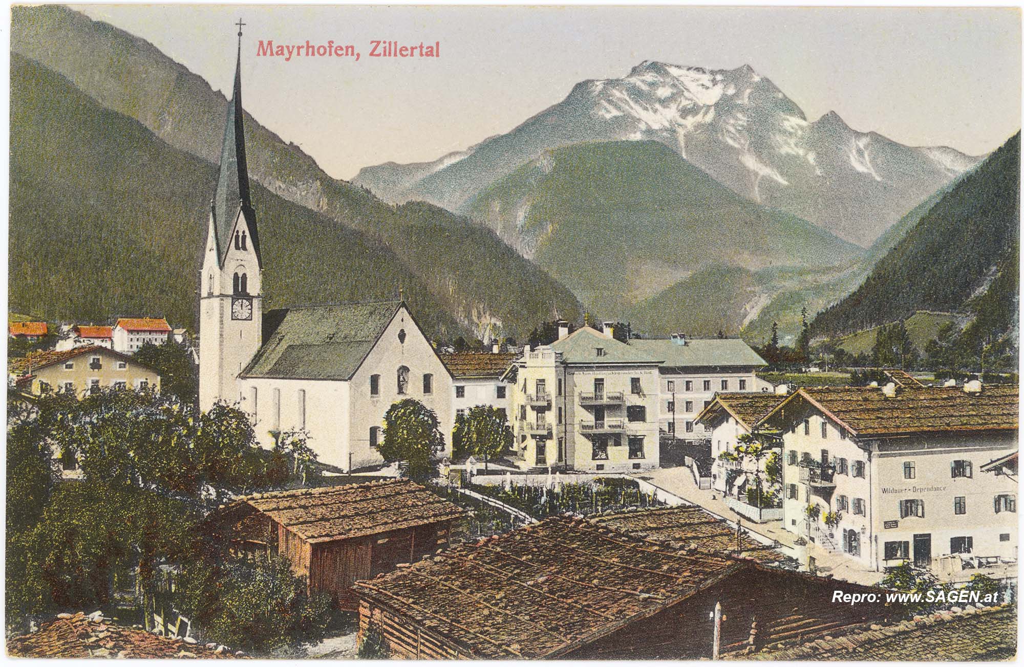 Mayrhofen im Zillertal um 1909