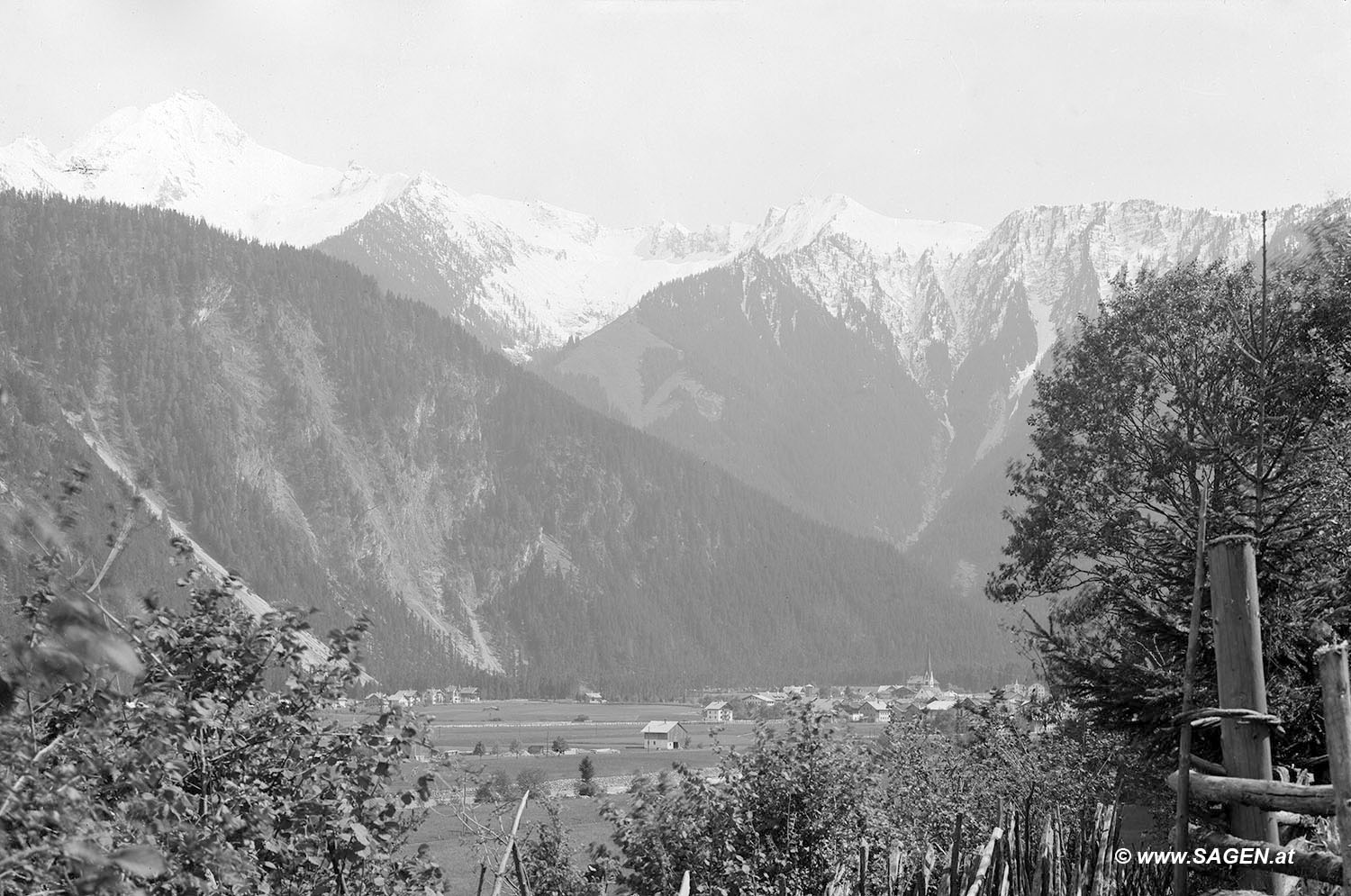 Mayrhofen, Zillertal, Richtung Ahornspitze am 14. Juli 1919