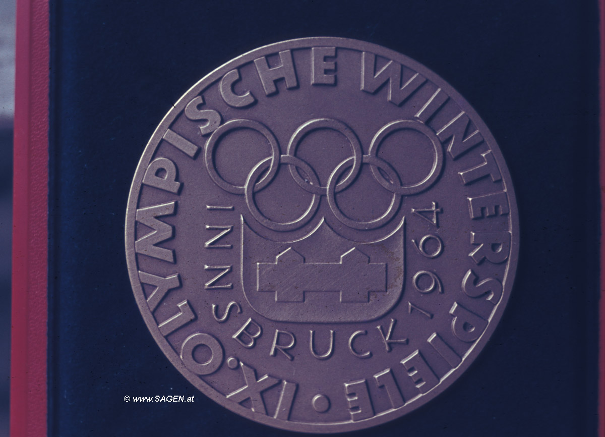 Medaille Olympische Winterspiele 1964 Innsbruck