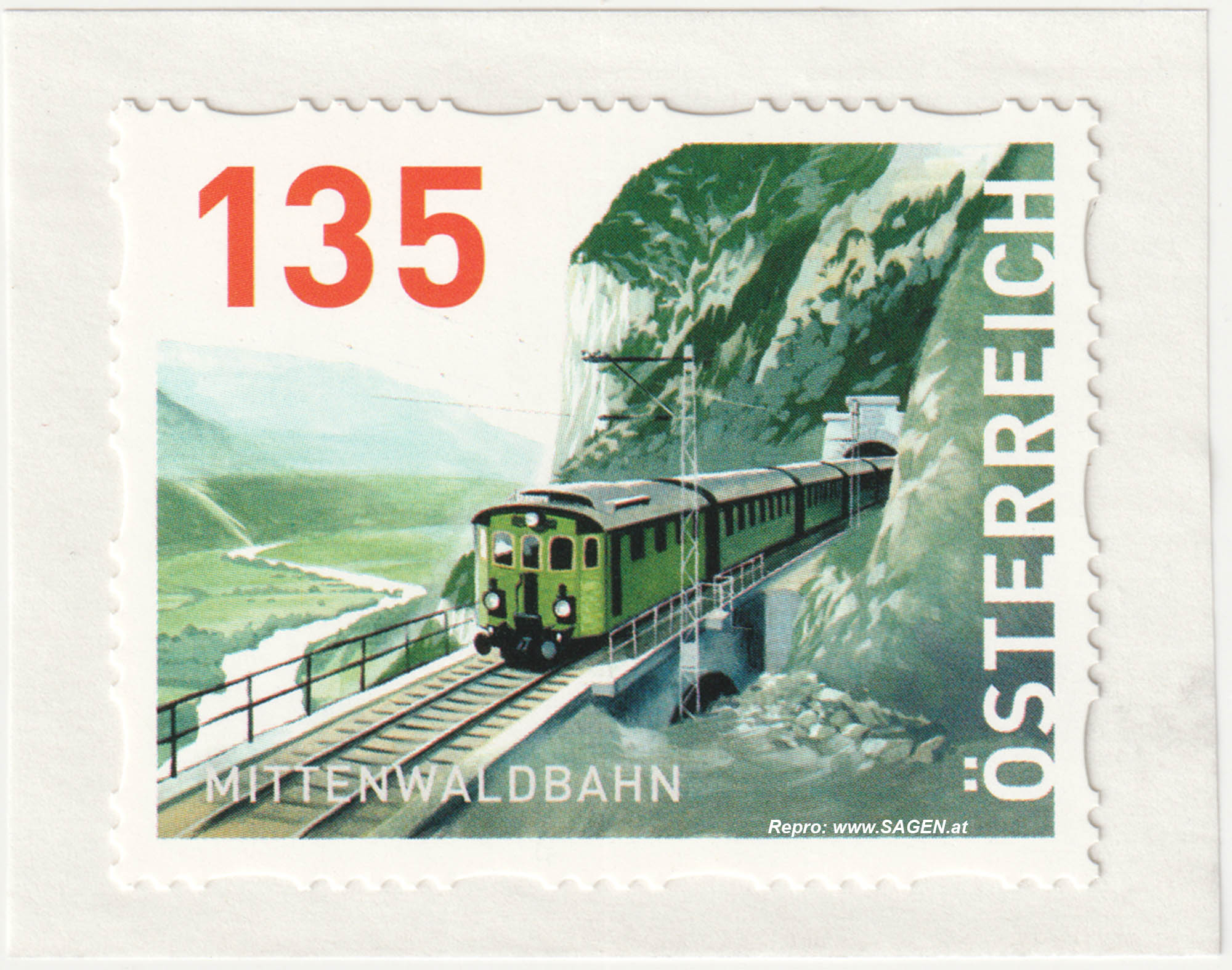 Mittenwaldbahn Dispensermarke 2018